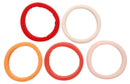 L. Erickson Sport Pony, Orange/Red Multi, Set of Five - Exceptionally Secure with Gentle Hold L. Erickson