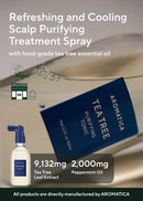 AROMATICA Tea Tree Purifying Tonic 3.38oz, Paraben, Silicone, Sulfate Free | Vegan | Soothing & Cooling Tonic for your scalp | Helps hair look healthier and nourished | Natural Ingredients Only Infinity Warehouse