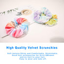 Velvet Hair Pocket Scrunchies Wth Hidden Zipper For Girls Women Cute Elastic hair Accessories ,Great Scrunchy 3 Pcs qiyue