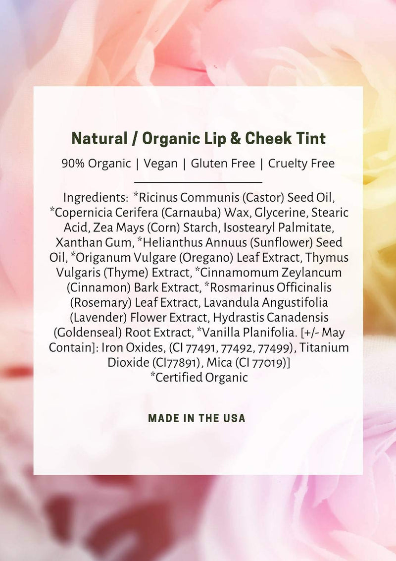 Mom's Secret Natural Organic Cream Blush Stick Cheek Tint, 100% Natural, Vegan, Gluten Free, Cruelty Free, Made in the USA, 0.18 oz. (Blush) Mom's Secret