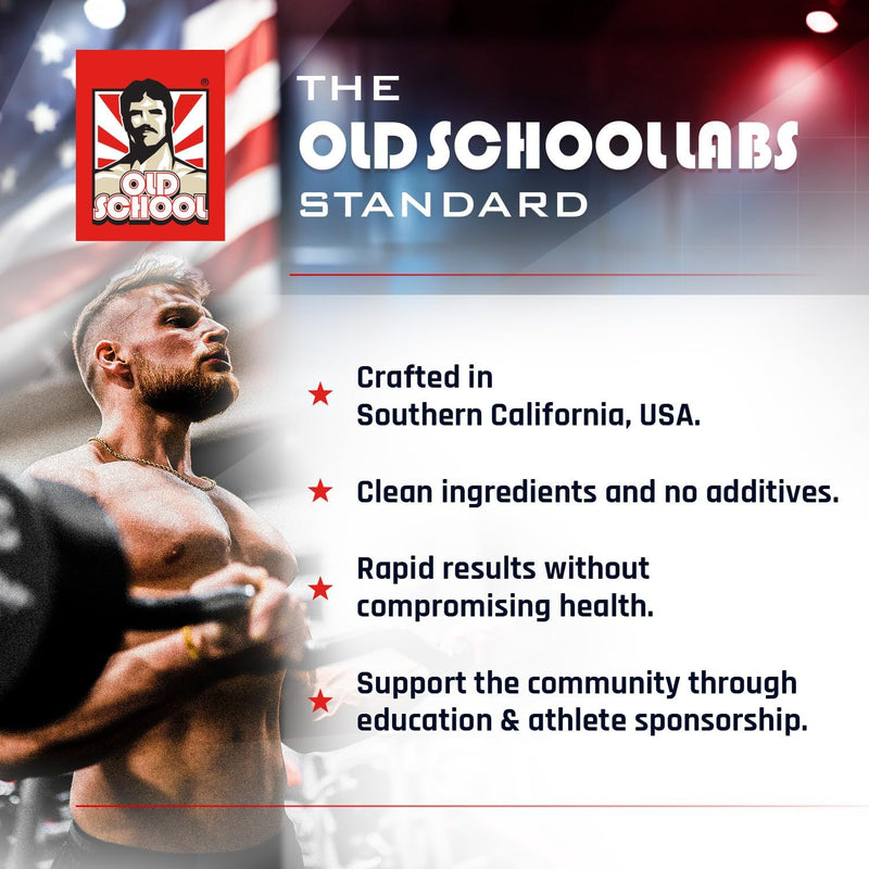 Old School Labs Testosterone Supplement for Men – Fadogia Agrestis 1500mg Max Potency + Tongkat Ali & BioPerine® – Muscle Growth, Recovery, Drive & Stamina – 120 Caps, 40 Servings Infinity Warehouse