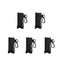 Beautyflier Pack of 5 Clip-on Sleeve Chapstick Pouch Keychain Lipstick Holder Elastic Lip Balm Holder Travel Accessories (Black) Beautyflier