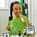 Made by Dentists Kids Electric Toothbrush - Rechargeable Vibrating Toothbrush with Timer, Includes 6 Replacement Heads, Gently Cleans Teeth, Kid & Toddlers Age 2+, Monster Infinity Warehouse