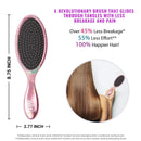 Wet Brush Princess Wholehearted Original Detangler Brush - Disney's Collection Belle, Light Pink - All Hair Types - Ultra-Soft IntelliFlex Bristles Glide Through Tangles with Ease - Protects Against Wet Brush