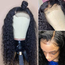 4x4 Lace Closure Wigs Brazilian Water Wave Human Hair Wigs with Baby Hair 180% Density Black Wigs for Women Natural Color(22 Inch, Water wave wig) Foreverlove