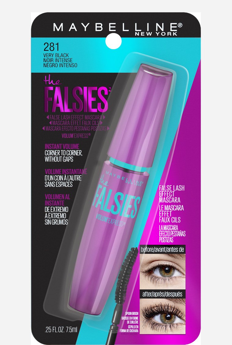 Maybelline New York Makeup Volum' Express The Falsies Waterproof Mascara, Brownish Black, 0.25 fl. oz. Maybelline New York