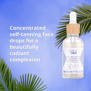 Skinny Tan Coconut Water Face Serum Self Tanning Drops | For a Beautifully Radiant Customized Complexion, 1.0 oz. SKINNYTAN
