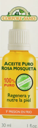 Certified Organic Growing Musk Rose Pure Oil / Aceite Puro De Rosa Mosqueta 30 Ml. / 1 Fl.oz.HEALS Dry Skin, Fine Lines, Acne Scars, Eczema, Psoriasis, Dermatitis, Sun Damage & More! 100% Guaranteed to Heal Your Body! Corpore Sano