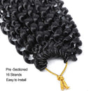 5 Packs 22” AU-THEN-TIC Passion Twist Hair Water Wave Crochet Braids Hair for Butterfly locs, Bohemian Goddess locs Synthetic Braiding Hair Extensions, Free Gift (5-PACK, 1B) AU-THEN-TIC
