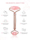 Gua Sha Jade Roller,Rose Quartz Face Roller Skin Care Tools,Beauty Facial Massager,Eye Roller For Puffy Eyes,Self Care Gifts For Women,HANABEE Skincare Sets & Kits (Rose) HANABEE