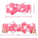 IVARYSS Makeup Headband, 6 Pcs Microfiber Soft Fuzzy Spa Headband for Washing Face, Cosmetic Facial Shower Head Wraps, Cute Colorful Bow Hair Band for Women and Girls (Color B) IVARYSS Store