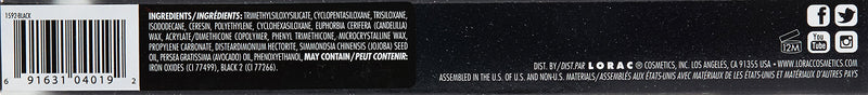 LORAC Front Line PRO Waterproof Eyeliner Pencil, Matte Black| Long Lasting| Makeup Pencil Sharpener | High-Precision LORAC