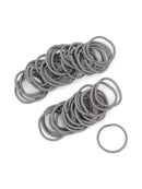 Heliums Small Gray Hair Elastics, 2mm Mini 1 Inch Sized Hair Ties for Kids, Braids and Fine Hair - 48 Count Heliums