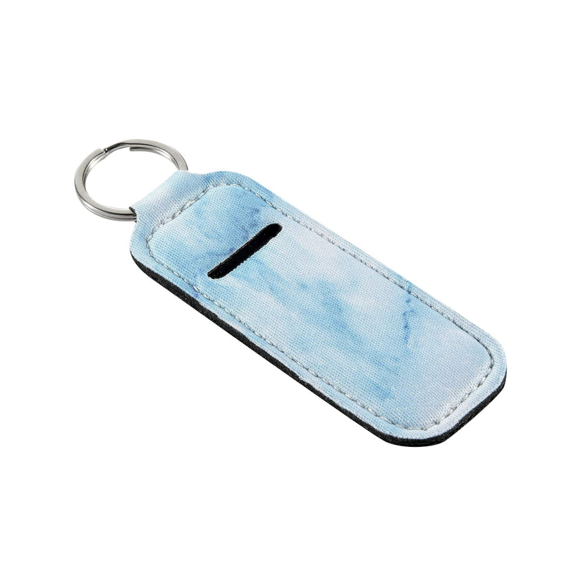 Beautyflier Clip-on Sleeve Chapstick Pouch Keychain Lipstick Holder Elastic Lip Balm Holder Travel Accessories Beautyflier