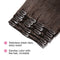 Clip in Remy Human Hair Extensions 10"-24" Grade 7A Quality Full Head 8pcs 18clips Long Soft Silky Straight for Beauty Fashion 120g 24" / 24 inch