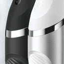 Oral-B Clic Manual Toothbrush, Chrome Black, with 1 Bonus Replacement Brush Head and Magnetic Toothbrush Holder Oral-B