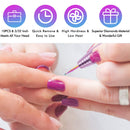 Ejiubas Nail Drill Bits 10Pcs 3/32"(2.35mm) Diamond Drill Bit Set for Nails Professional Cuticle Drill Bit Efile Nail Bit for Acrylic Gel Nails, Manicure Pedicure Shapen Remove Tools, Home Salon Use Ejiubas