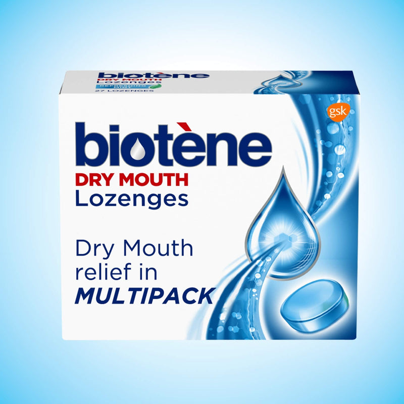 biotène Dry Mouth Lozenges for Dry Mouth and Fresh Breath, Dry Mouth Relief and Breath Freshener, Refreshing Mint - 27 Count (Pack of 3) biotène