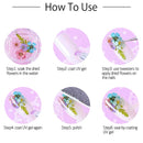 ANPHSIN 4 Boxes Dried Flowers Nail Art- 48 Colors Mini Natural Real Dry Flowers 3D Applique Art Resin Art Supplies with Tweezers for Nail Decoration Sticker Nail Tips Manicure ANPHSIN