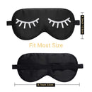 ZIMASILK 100% Natural Silk Sleep Mask Blindfold,Adjustable Super-Smooth Soft Eye Mask for Sleep with Bag(Eyelashes) ZIMASILK Store