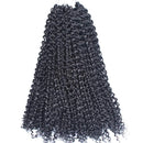 Toyotress Passion Twist Hair - 18 Inch 7packs Natural Black Water Wave Crochet Braids Synthetic Braiding Hair Extensions (18 Inch 7Packs, 1B) Glinda