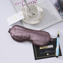 ZIMASILK 100% 22 Momme Pure Mulberry Silk Sleep Mask,Filled with 100% Mulberry Silk，Silk Wrapping Strap- Super Soft & Comfortable Sleep Eye Mask for Sleeping (Gray Purple) ZIMASILK Store