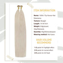 Ugeat Itip Remy Human Hair Extensions 18inch Itip Hair Extensions Human Hair Pre Bonded