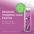 Regoxidine Women's 5% Minoxidil Foam (4-Month Supply) Helps Restore Top of Scalp Hair Loss and Support Hair Regrowth with Unscented Topical Aerosol Treatment for Thinning Hair Regoxidine