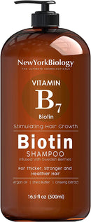 Biotin Shampoo for Hair Growth and Thinning Hair – Thickening Formula for Hair Loss Treatment – For Men & Women – Anti Dandruff - 16.9 fl Oz NEW YORK BIOLOGY THE ULTIMATE COSMECEUTICALS