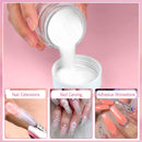 Saviland Clear Acrylic Powder 4.23oz - Professional Crystal Polymer Clear Nail Powder Acrylic Nail System for Acrylic Nails Extension No Need Nail Lamp SAVILAND
