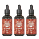 Beard Oil Conditioner - All Natural Sandalwood Scent with Argan & Jojoba Oils - Softens & Strengthens Beards and Mustaches for Men (Sandalwood, 3 Pack) Viking Revolution