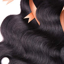 ALLRUN Brazilian Virgin Hair Body Wave Bundles 100% Unprocessed Human Hair Body Wave 4 Bundles (22 24 26 28) Brazilian Body Wave Human Hair Extensions Natural Black ALLRUN Store