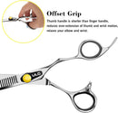 Professional Hair Thinning Scissors 6.5 Inches ULG Blending Teeth Shears Texturizing Haircut Scissors Japanese Stainless Steel with Adjustable Tension Screw for Salon Barber Hairdresser ULG Store