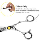 Professional Hair Thinning Scissors 6.5 Inches ULG Blending Teeth Shears Texturizing Haircut Scissors Japanese Stainless Steel with Adjustable Tension Screw for Salon Barber Hairdresser ULG
