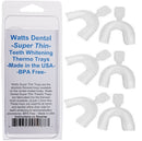 Watts Dental Super Thin Thermo Teeth Whitening Trays- 6 Pack - BPA Free & Thinnest At Home Teeth Whitening Tray Available - Made in the USA Watts Beauty