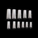 Vivace Natural Half Moon 550 Acrylic Fake False Nail Tips 11 Sizes For Nail Salon Nail Shop (Natural Half Moon) Vivace