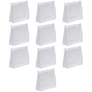 BLUECELL 10 PCS Mini Small PVC Transparent Plastic Cosmetic Organizer Bag Pouch With Zipper Closure,Travel Toiletry Makeup Bag BLUECELL