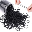 Assorted Size Small Rubber Bands for Black Elastics Hair Ties Braiding Ponytail Holders Mixed Size Plastic Rubberbands for Baby Toddler Girls Infants Kids Thick Mini Black Hair Crafts Office Supplier Money No Damage Total 600pcs (MIX) by HOYOLS HOYOLS Store