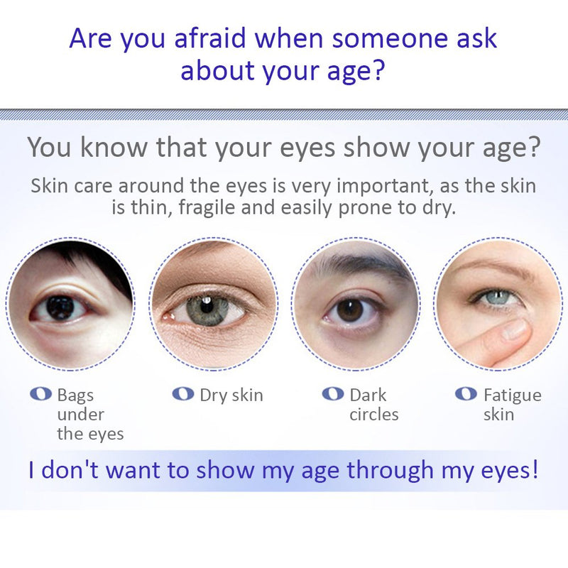 BIOAQUA Blueberry + Hyaluronic Acid + Collagen EYE Cream 20g Concentrate Anti Wrinkle Ageing Serum Essence Extract Elasticity Tightening BIOAQUA