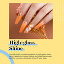 Beetles Gel Nail Polish Set, Hotel California Collection Light Blue Orange Dusty Pink Color Perfect for Autumn and Winter Nail Art Manicure Kit Soak Off LED Gel, 7.3ml Each Bottle beetles Gel Polish Store