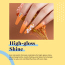 Beetles Gel Nail Polish Set, Hotel California Collection Light Blue Orange Dusty Pink Color Perfect for Autumn and Winter Nail Art Manicure Kit Soak Off LED Gel, 7.3ml Each Bottle beetles Gel Polish
