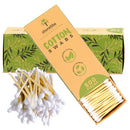 Storetite Organics, Biodegradable Bamboo Cotton Swabs - Buds for Ear Cleaning, Makeup, Pet Care, First Aid, Art & Crafts, Safe & Sustainable Alternative, Paper Packaging 500pcs Storetite Organics