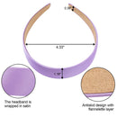EAONE 16 Pieces Satin Headband Hard Headbands Wide Anti-slip Ribbon Hair Bands for Women Girls with 1 pouch bag, 1.2 Inch, 16 Colors EAONE