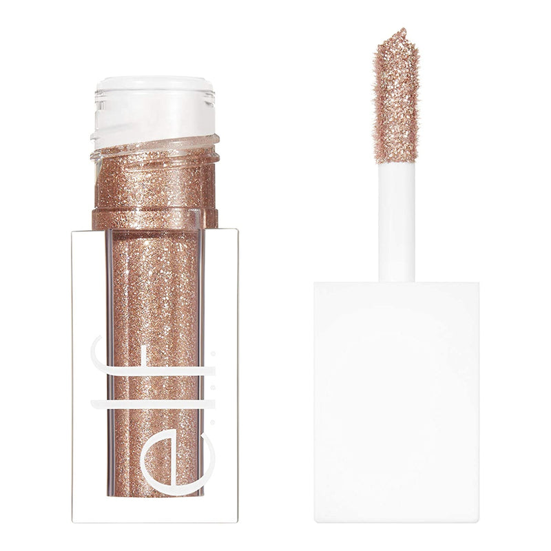 e.l.f, Liquid Glitter Eyeshadow, Long Lasting, Quick-Drying, Opaque, Gel-Based Formula, Creates High-Impact, Multi-Dimensional Eye Looks, Flirty Birdy, 0.10 Fl Oz e.l.f. Store