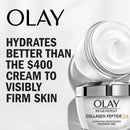 Olay Regenerist Collagen Peptide 24 Face Moisturizer with Vitamin B3, Fragrance Free, 1.7 Oz + Whip Face Moisturizer Travel/Trial Size Gift Set Olay