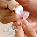 Finishing Touch Flawless Salon Nails Kit, Electronic Nail File and Full Manicure and Pedicure Tool Finishing Touch