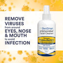 SkinSmart Facial Cleanser Spray to Remove Viruses and Bacteria Around Eyes, Nose and Mouth, Fight Maskne, 8 oz Spray Non-Irritating Hypochlorous Spray SkinSmart Antimicrobial