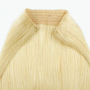 Sassina Blonde Halo Hair Extensions Real Human Hair, Natural Straight Wire Hair One Piece for Full Head Bleach Blonde 613