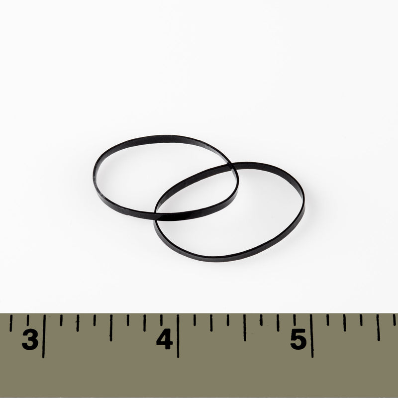 Hair Elastics 40mm x 2mm - STRONG - REUSEABLE Clear by ElasticU ElasticU