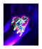 Temporary Tattoos – 1 Sheet Unicorns Design Body Paint Art Blacklight Reactive Light Festival Accessories Glow in the Dark Party Supplies | 7.2” x 5.2” Temp Great for EDM EDC Party Unicorn Rave Parties d'IRIS studio
